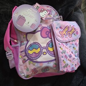 Hello Kitty Pink Backpack Set